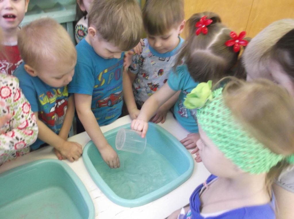 Игры с водой в детском саду