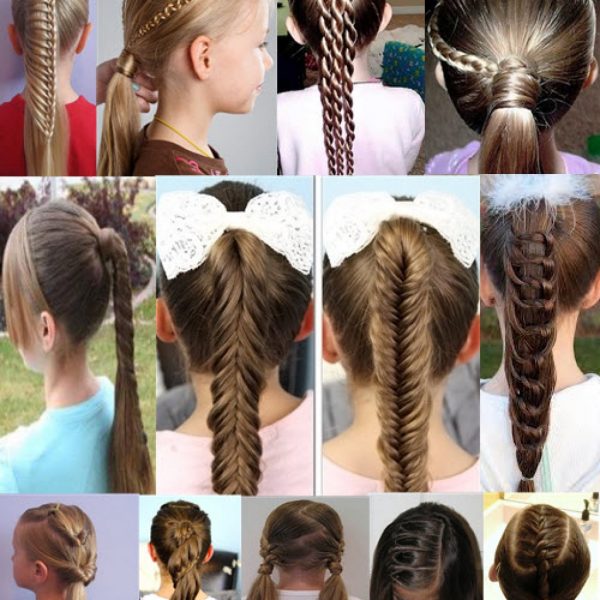 Детские прически на длинные и короткие волосы