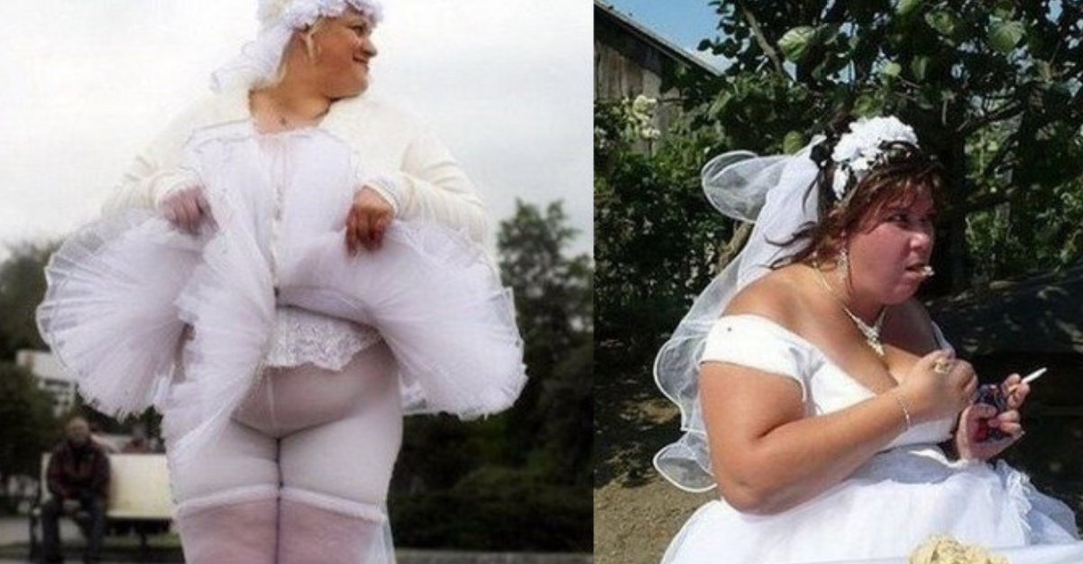 Женихи не нужны. Нелепые Свадебные платья. Неудачные Свадебные платья. Невесты в панталончиках. Угарные платья невесты.