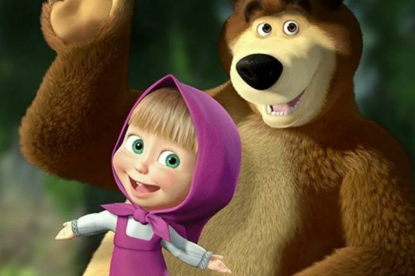 Персонажи мультфильма "Маша и медведь"