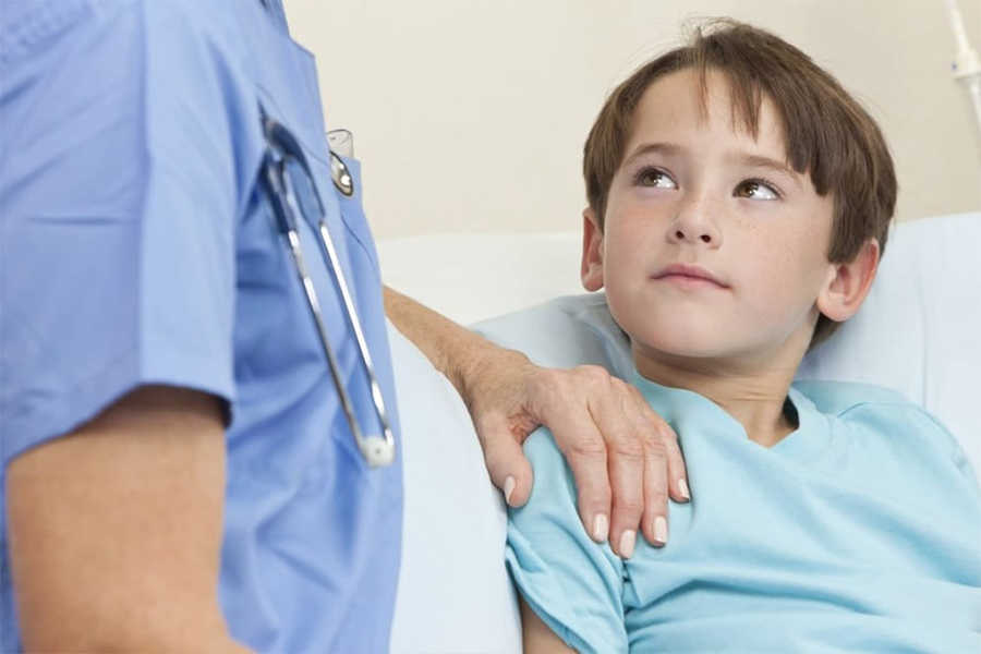 Child at the doctor