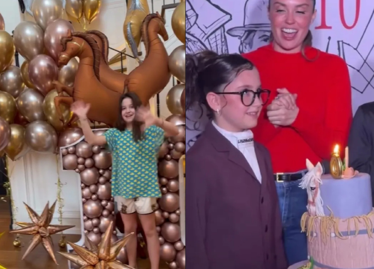 Мия Прилучная уверенно чувствует себя перед камерами, привыкнув к публичности с ранних лет.