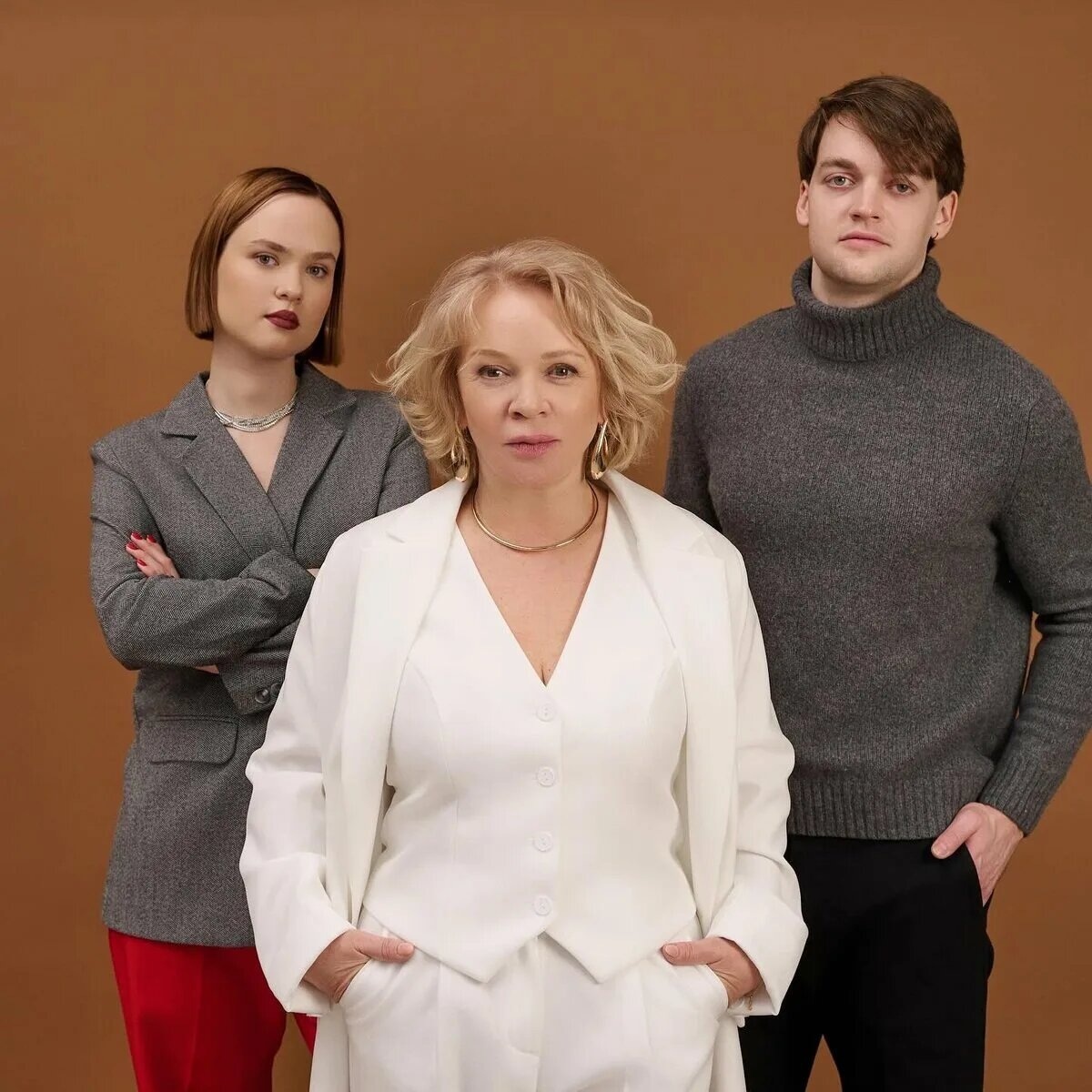 Елена Валюшкина с сыном и дочерью, которых она называет «Мои крылья».