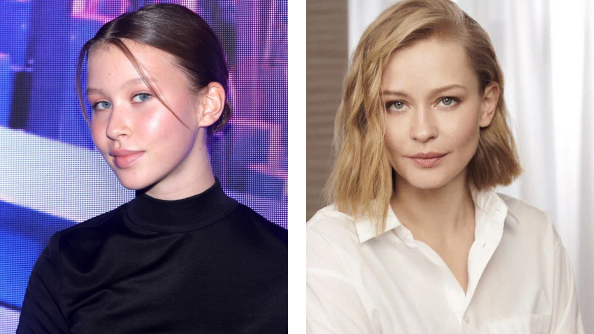 Юная Анна Пересильд рядом с мамой, Юлией Пересильд.