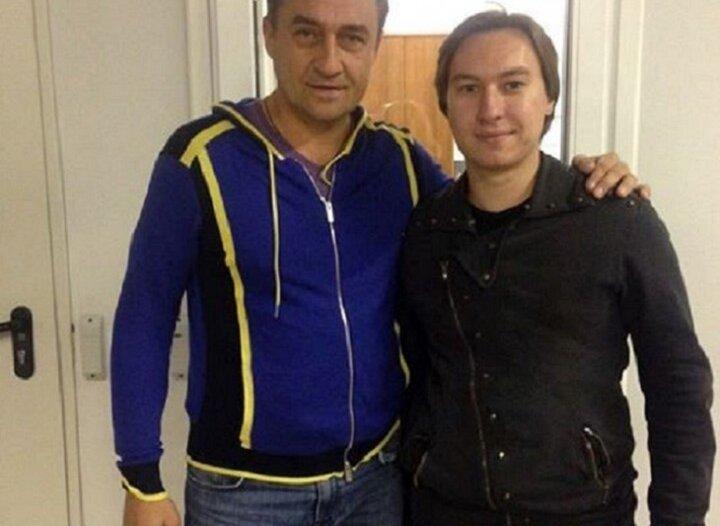 Камиль Ларин с сыном Яном.