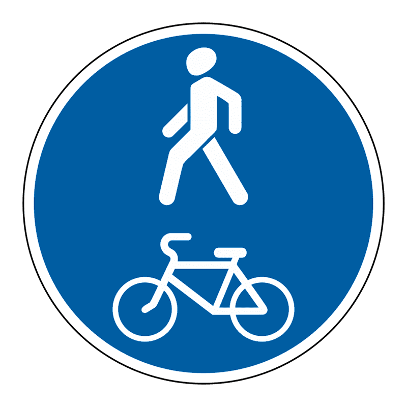 Знак, обозначающий зоны для катания детей 7-14 лет без сопровождения.