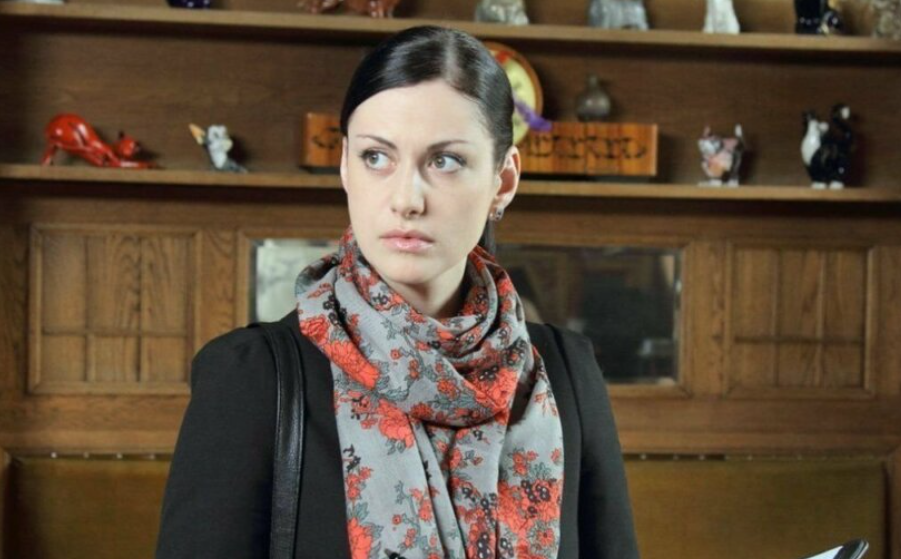 Анна Ковальчук и её дочь Злата на съёмках «Тайн следствия».