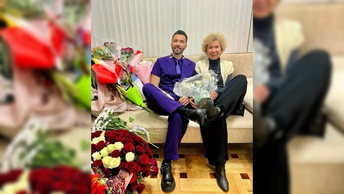 Ирина Клявер с сыном Денисом.