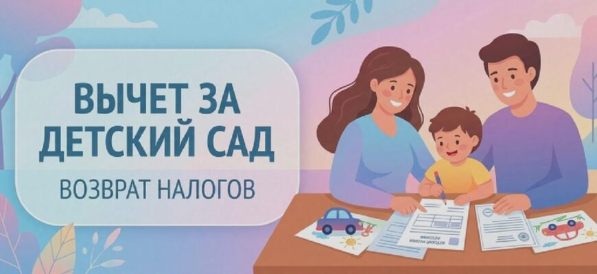 Иллюстрация к статье: Вычет за детский сад