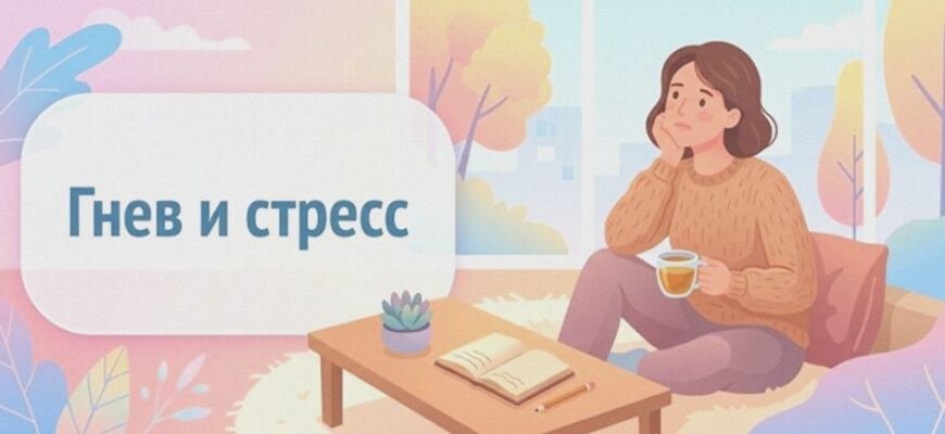 Иллюстрация к статье: Гнев и стресс