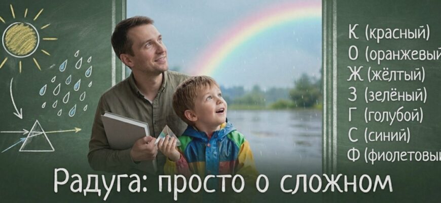 Иллюстрация к статье: Радуга: просто о сложном