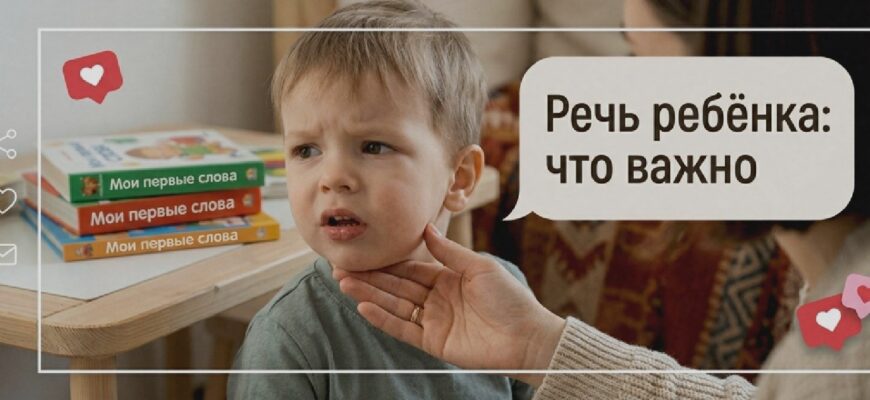 Иллюстрация к статье: Речь ребёнка: что важно
