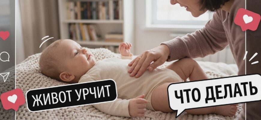 Иллюстрация к статье: Живот урчит: что делать