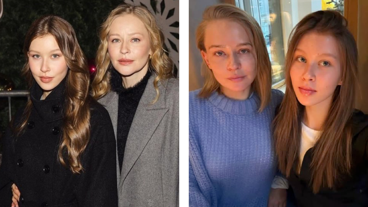 Юлия Пересильд и её дочь Анна Пересильд.