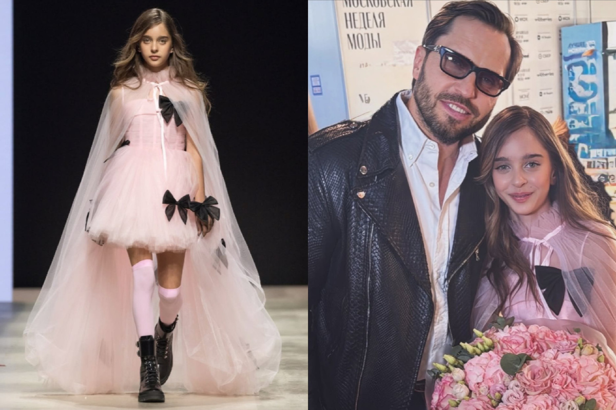 Александр Ревва гордится младшей дочерью Амели после ее дебюта на подиуме.