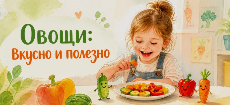 Иллюстрация к статье: Овощи: вкусно и полезно