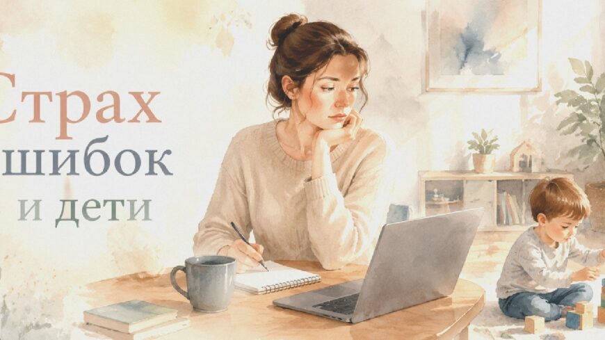 Иллюстрация к статье: Страх ошибок и дети