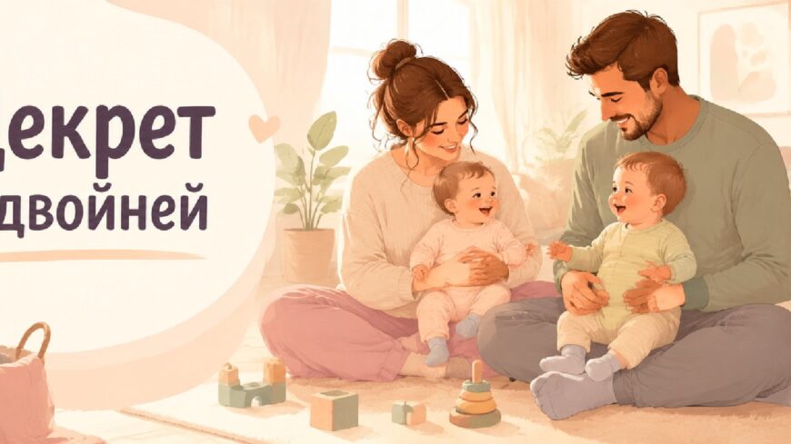 Иллюстрация к статье: Декрет с двойней