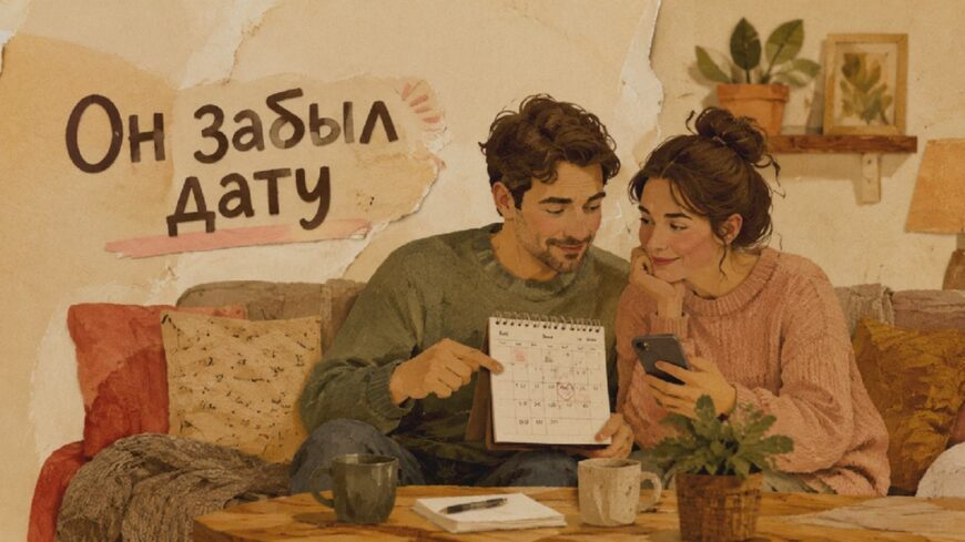 Иллюстрация к статье: Он забыл дату