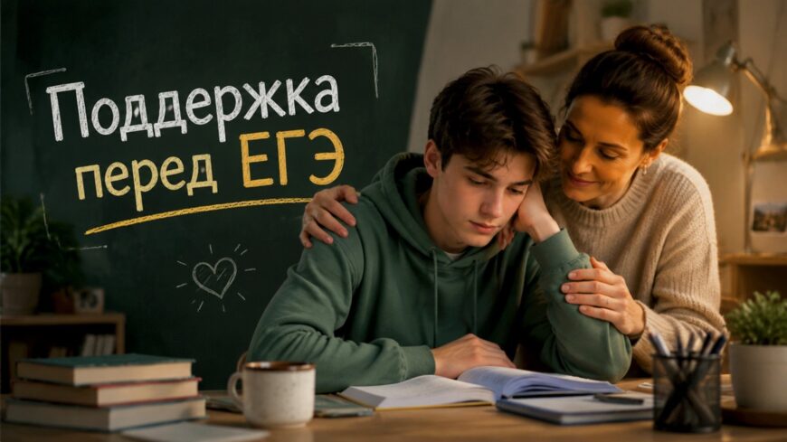 Иллюстрация к статье: Поддержка перед ЕГЭ