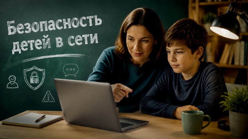 Иллюстрация к статье: Безопасность детей в сети
