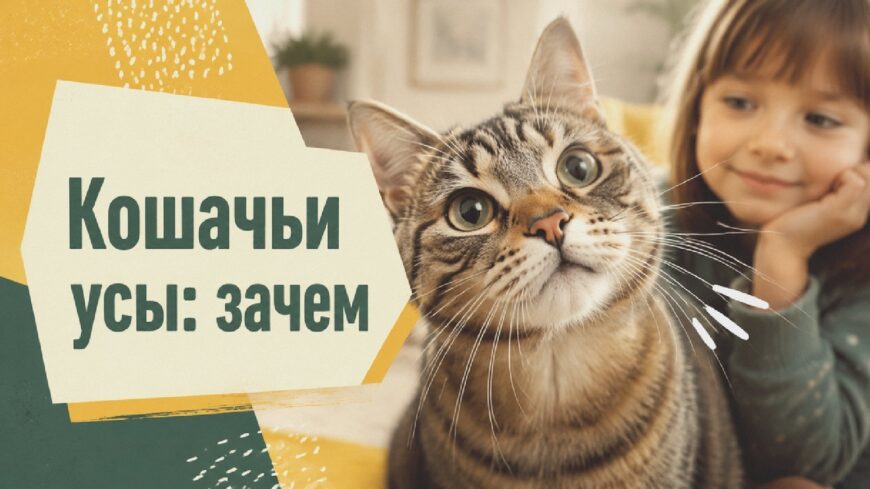Иллюстрация к статье: Кошачьи усы: зачем