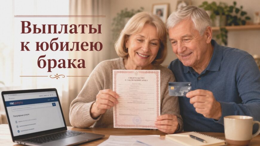 Иллюстрация к статье: Выплаты к юбилею брака