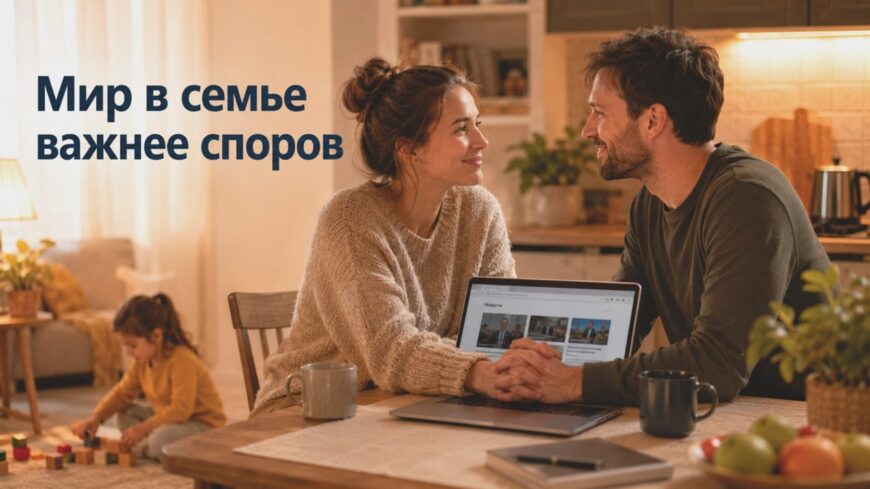 Иллюстрация к статье: Мир в семье важнее споров