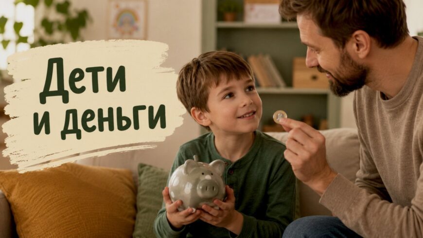 Иллюстрация к статье: Дети и деньги