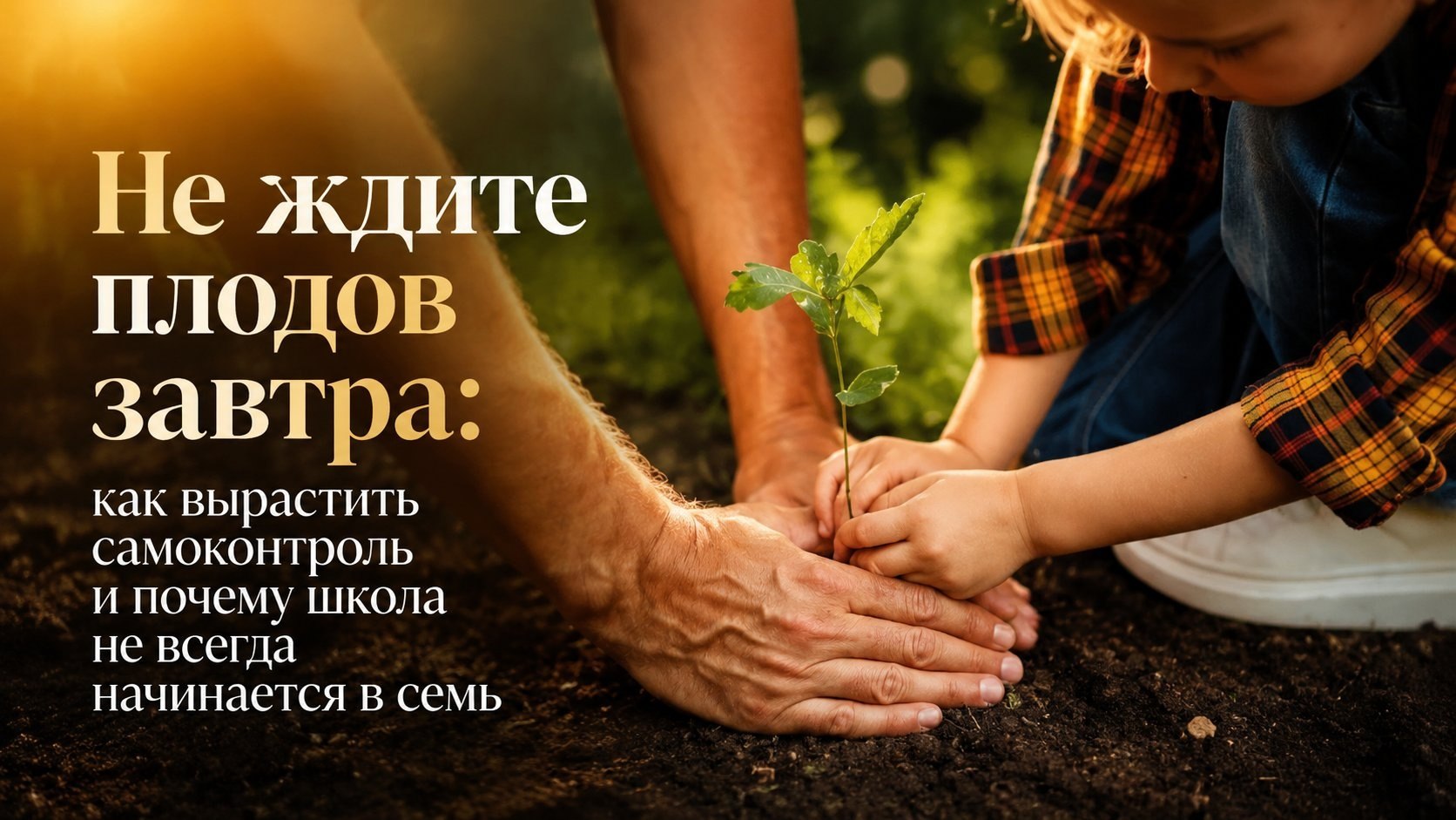 Не ждите плодов завтра: как вырастить самоконтроль и почему школа не всегда начинается в семь