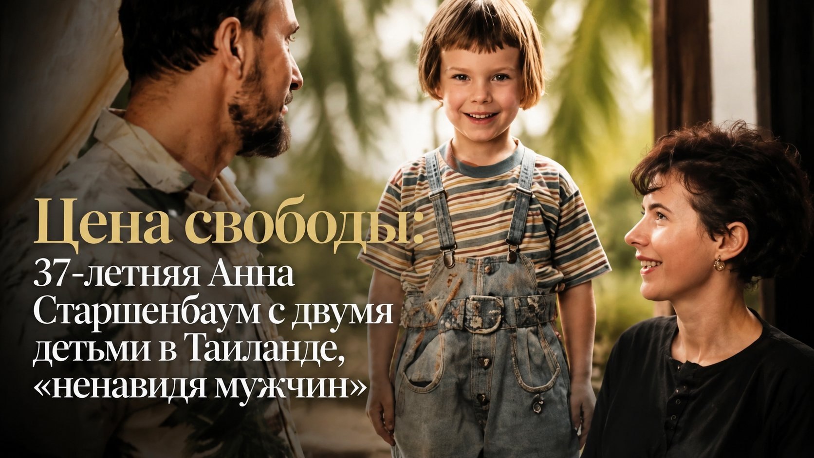 Цена свободы: 37-летняя Анна Старшенбаум с двумя детьми в Таиланде, «ненавидя мужчин»
