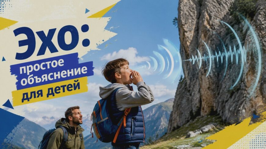 Иллюстрация к статье: Эхо: простое объяснение для детей