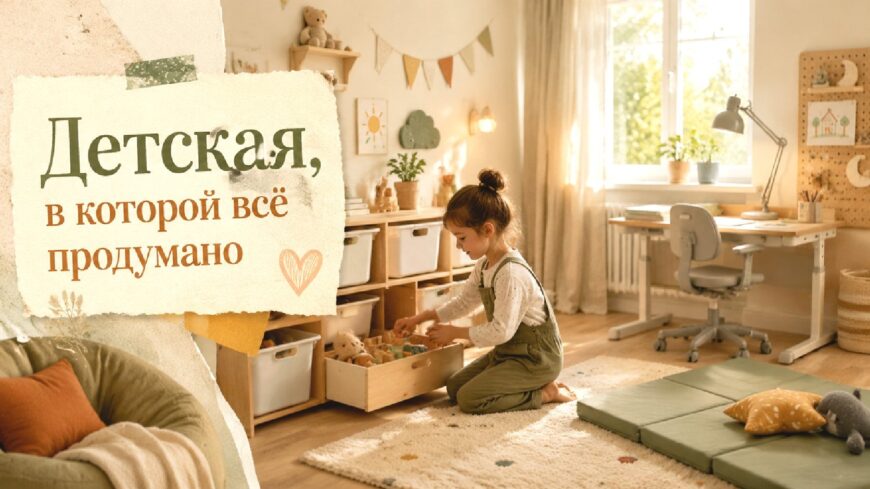 Иллюстрация к статье: Детская, в которой всё продумано