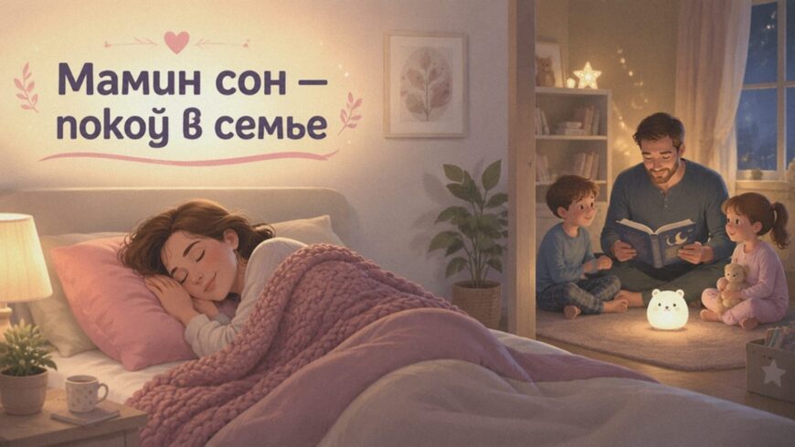 Иллюстрация к статье: Мамин сон — покой в семье