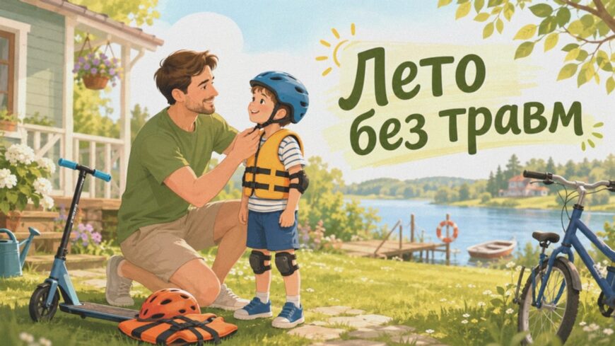 Иллюстрация к статье: Лето без травм
