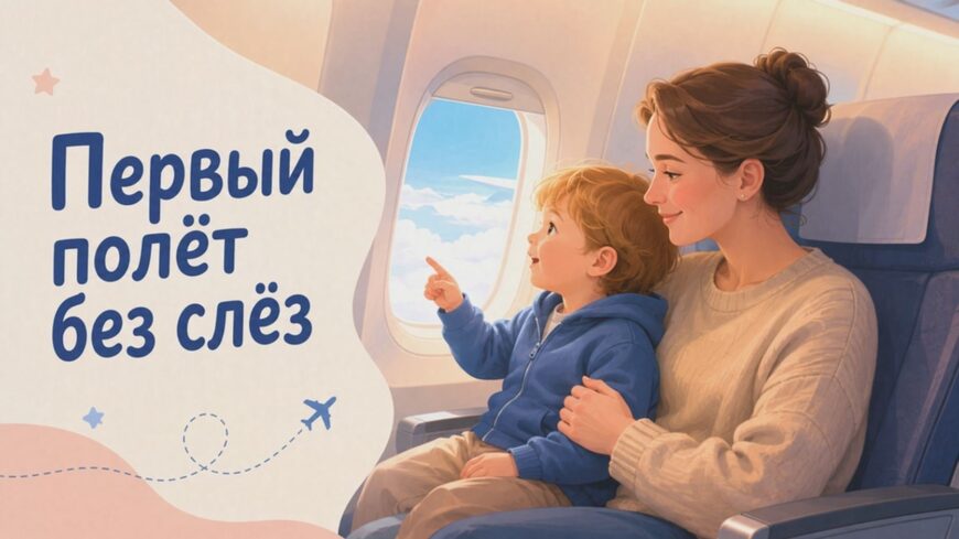 Иллюстрация к статье: Первый полёт без слёз