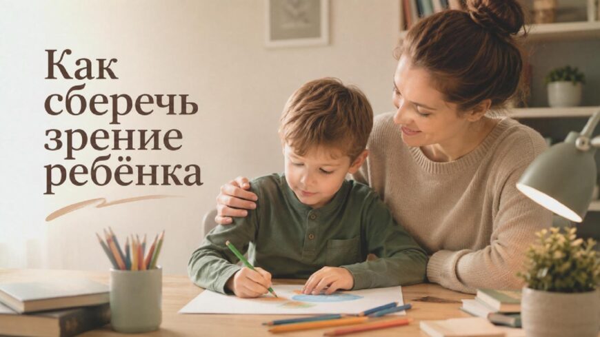 Иллюстрация к статье: Как сберечь зрение ребёнка