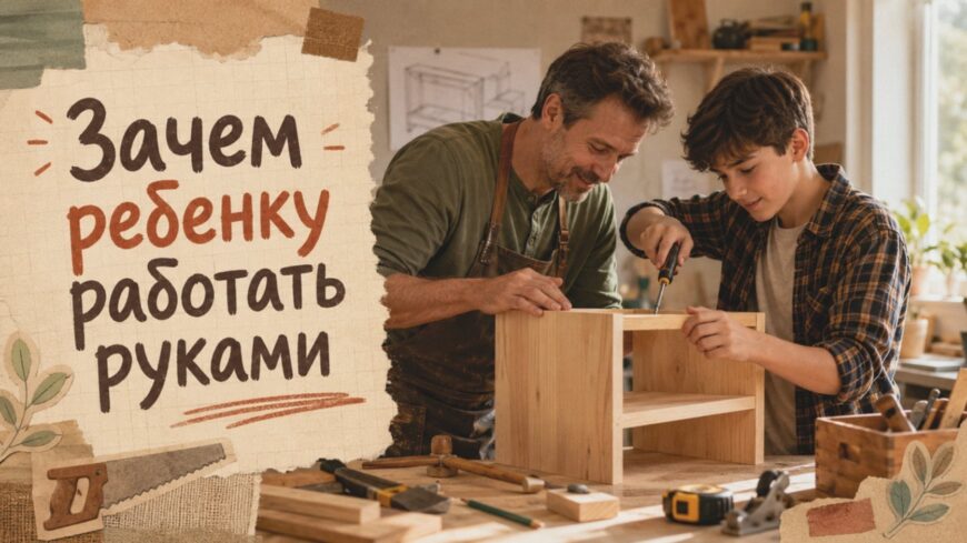 Иллюстрация к статье: Зачем ребенку работать руками