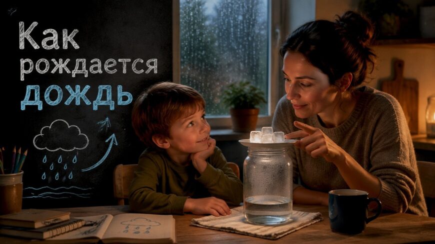 Иллюстрация к статье: Как рождается дождь