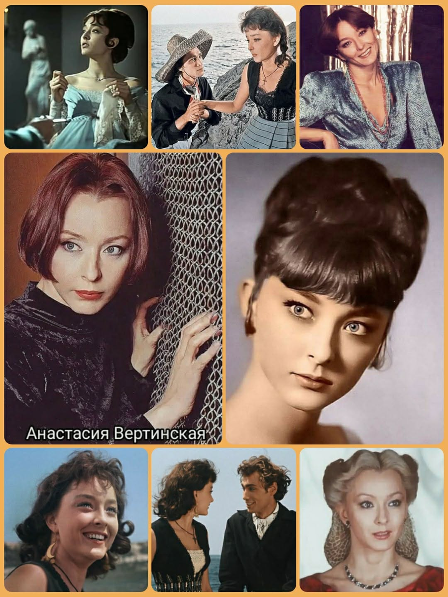 Коллаж из киноработ актрисы