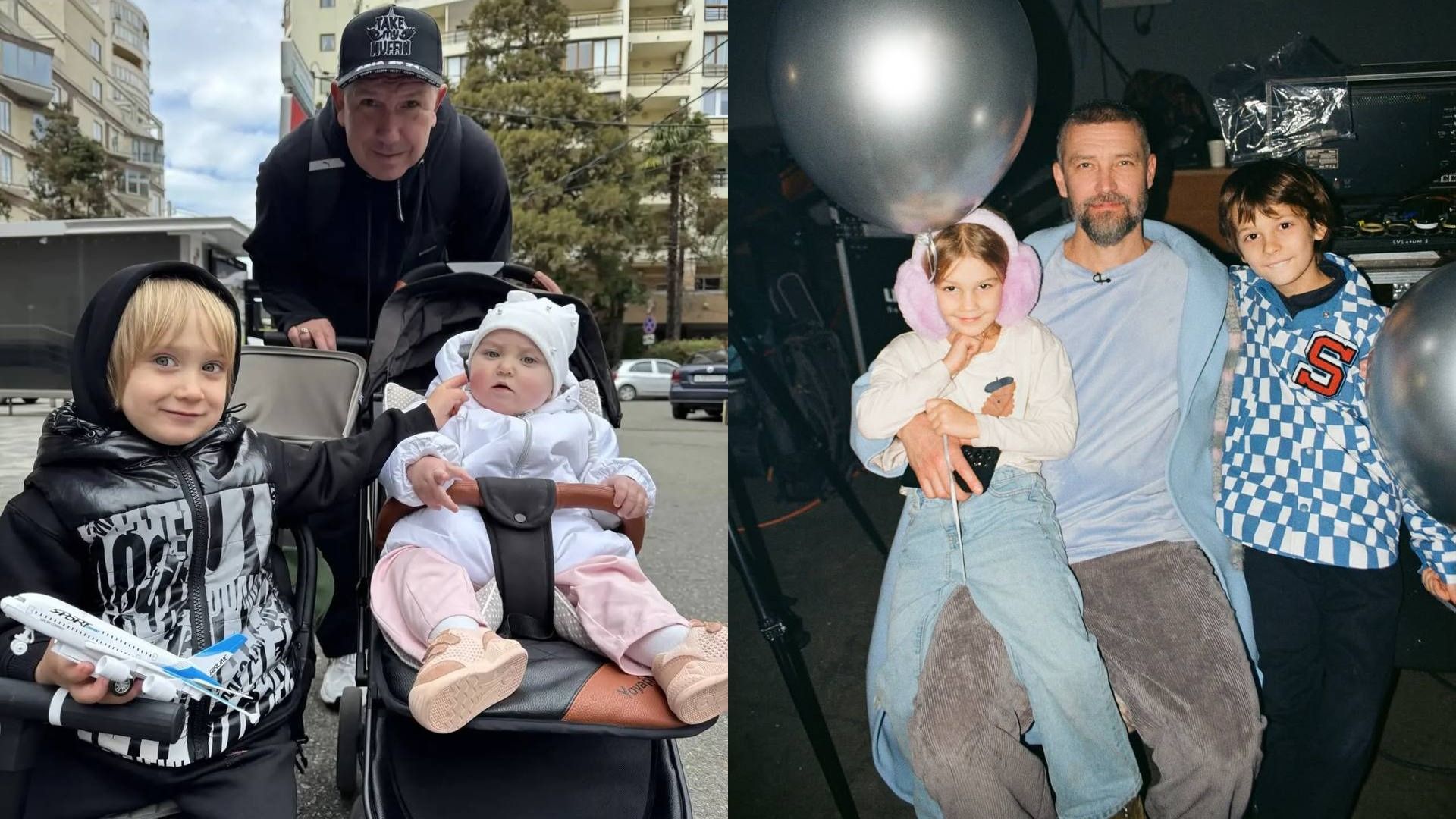Братья Кристовские из "Uma2rman" со своими детьми