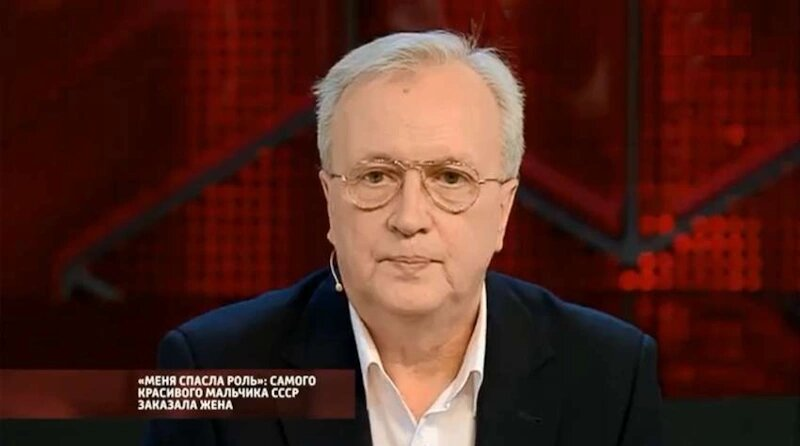 Александр Милокостый во время съемок телевизионной программы