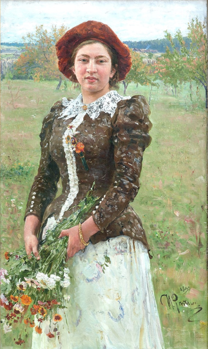 «Осенний букет». Портрет Веры Репиной, 1892 год