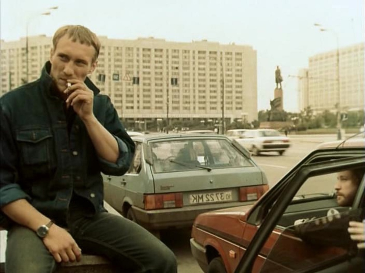 Евгений Сидихин и Игорь Тальков на съемках фильма «За последней чертой»