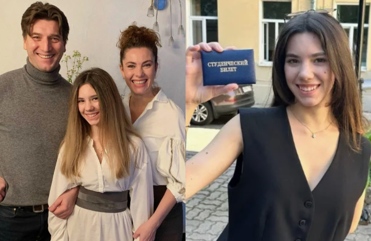 Евгения Устюгова с родителями