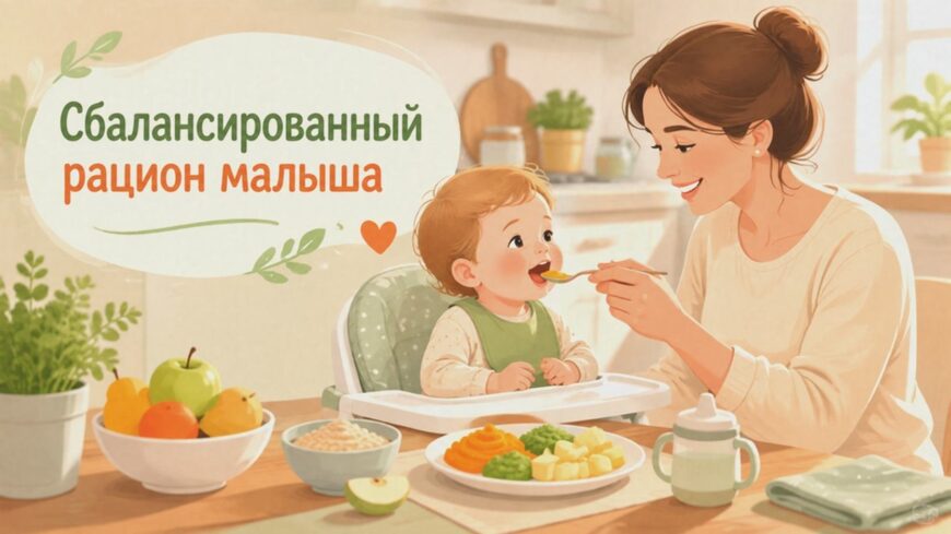 Иллюстрация к статье: Сбалансированный рацион малыша