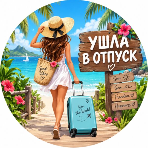 Картинки в отпуск на аватарку: прикольные, смешные и красивые варианты