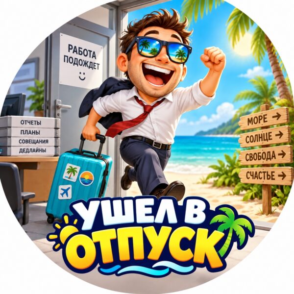 Картинки в отпуск на аватарку: прикольные, смешные и красивые варианты