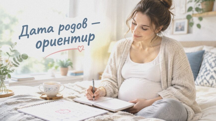 Иллюстрация к статье: Дата родов — ориентир