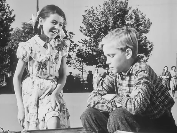 Кадр из фильма «Девочка и крокодил». 1956 год